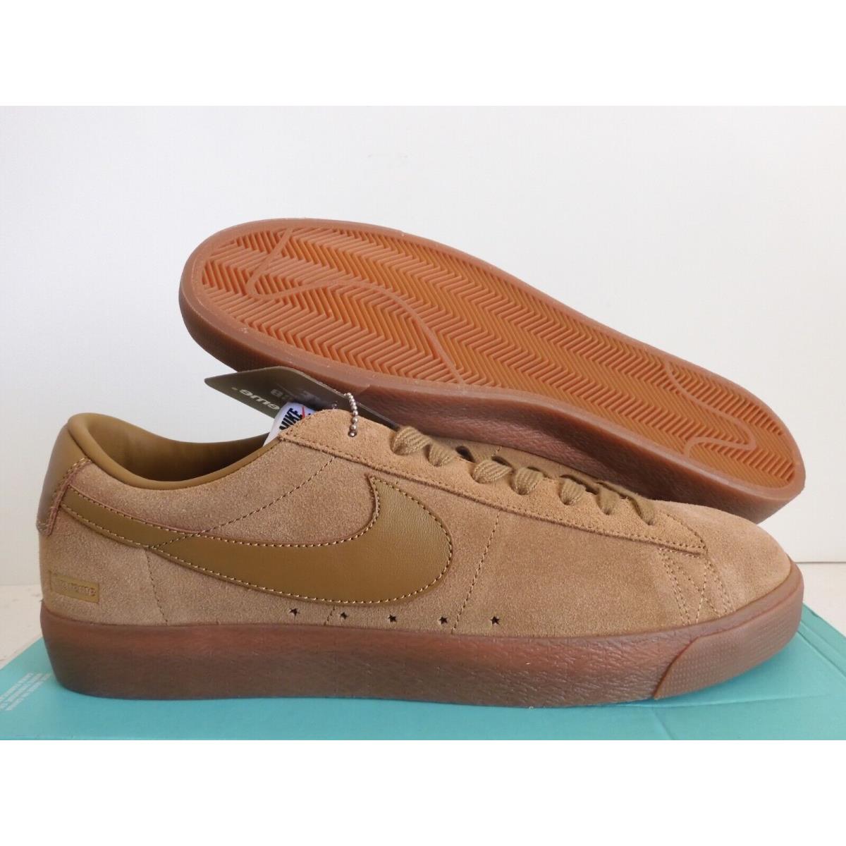 Nike SB Blazer Low GT QS Supreme Golden Beige SZ 13 Super Rare 716890-229