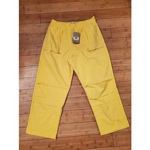 Nike Tech Pack Woven Pants Womens Sz M Yellow Dri-fit Sportswear DQ6659