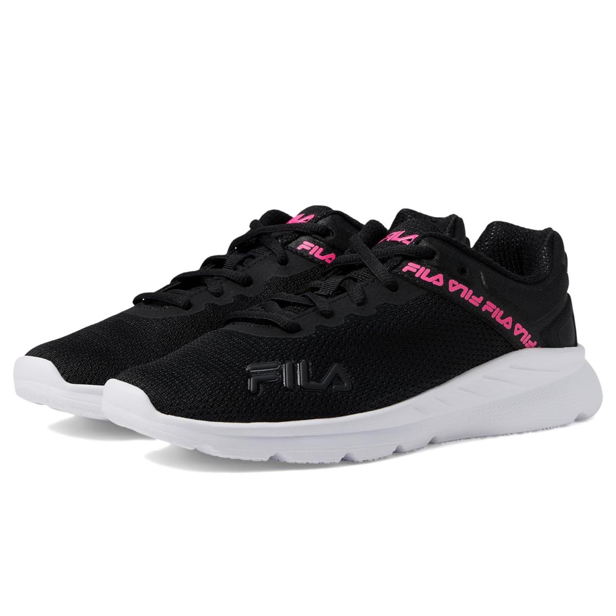 Woman`s Sneakers Athletic Shoes Fila Lightsp Black/Pink Glo/White