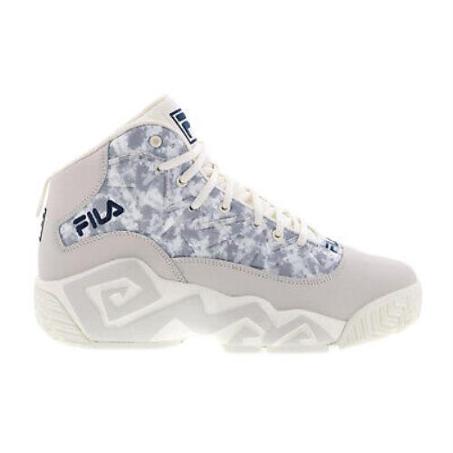Fila MB 1BM01883-147 Mens Gray Leather Lace Up Athletic Basketball Shoes