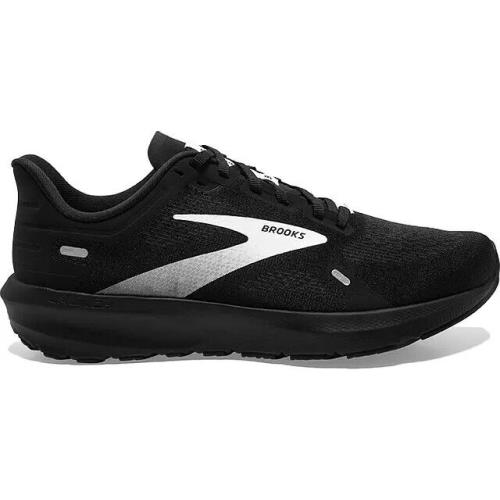 Men`s Brooks Launch 9 Speed Neutral Lightweight Versatile Road Running Shoes Black/White (048)