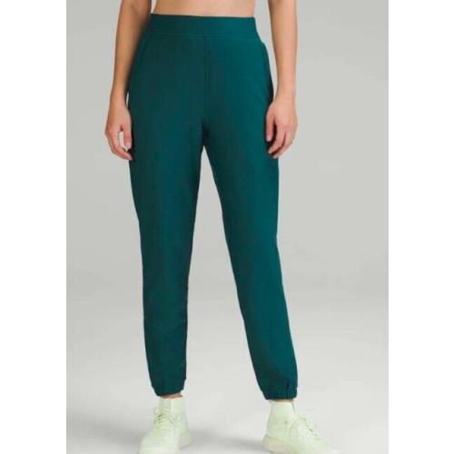 Lululemon Adapted State High Rise Jogger Tech Fleece - Retail Green Jasper