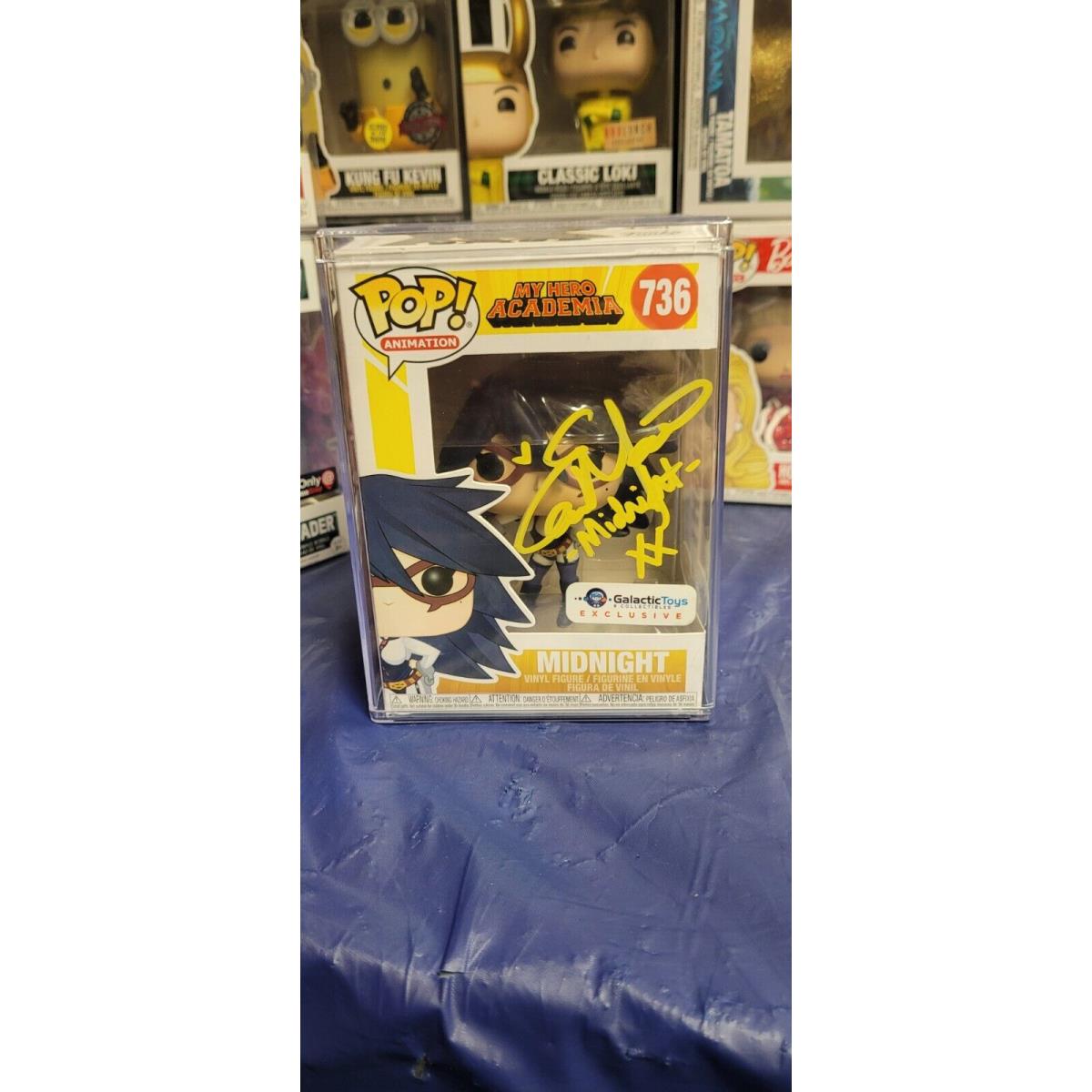 Elizabeth Maxwell Signed Funko Pop Mha Midnight 736 W/pop Protector Jsa