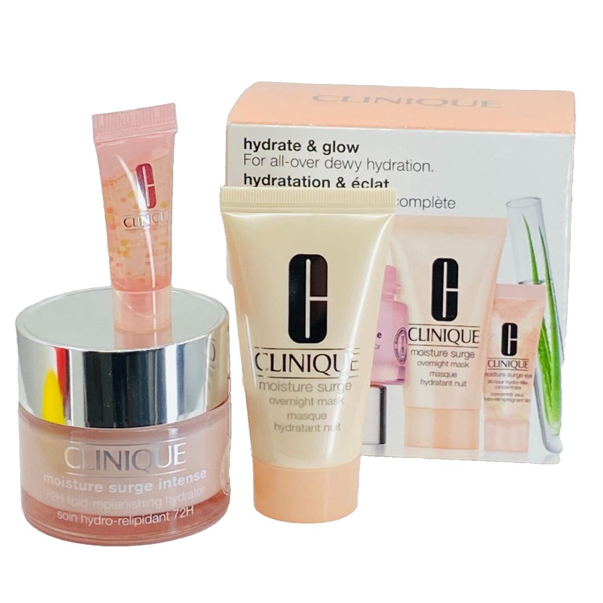 Clinique Hydrate Glow 3 Pcs Set Hydrator Mask Eye Filler