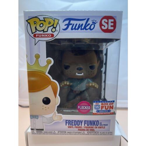 Funko Pop Freddy Funko as Wolfman Flocked LE 1000 Pcs Box of Fun 2021