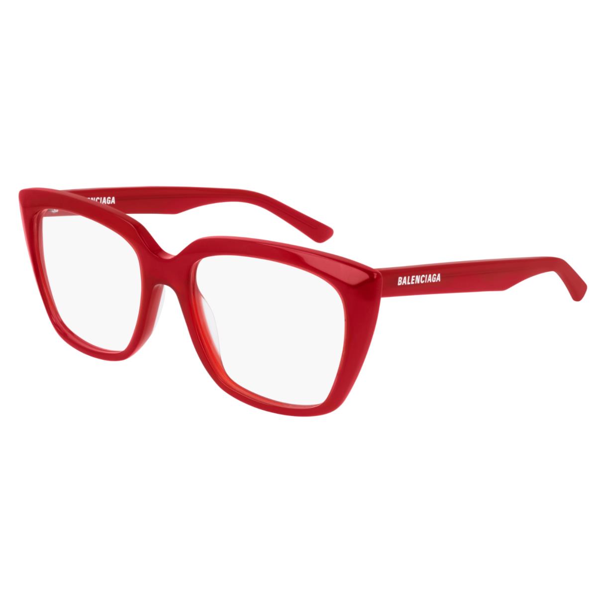 Balenciaga BB0062O 004 Red Cat- Eye Full-rim Women`s Eyeglasses