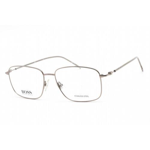 Hugo Boss Men`s Eyeglasses Ruthenium Stainless Steel Frame Boss 1312 06LB 00