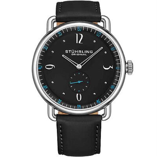 Stuhrling Men`s Symphony Black Dial Watch - 857.03