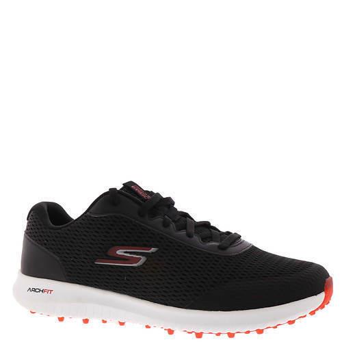 Mens Skechers Performance GO Golf Max-fairway 3 Cleat Black Red Mesh Shoes