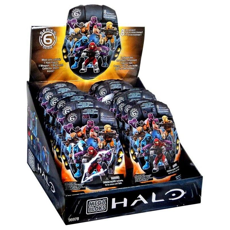 Mega Bloks Halo Series 6 Minifigure Mystery Minis Blind Box 96978-6 24 Packs