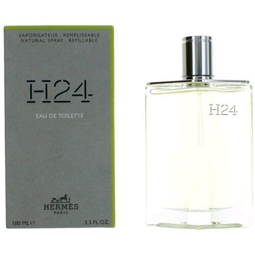 Hermes Men`s Eau De Toilette Spray H24 Refillable Distinctive Fragrance 3.3 oz