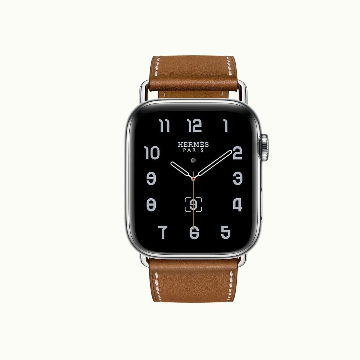 Hermes Band Apple Watch Single Tour 44 mm Attelage Fauve Band