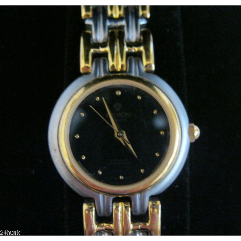 Ladies Exceptional Croton Watch Black Dial