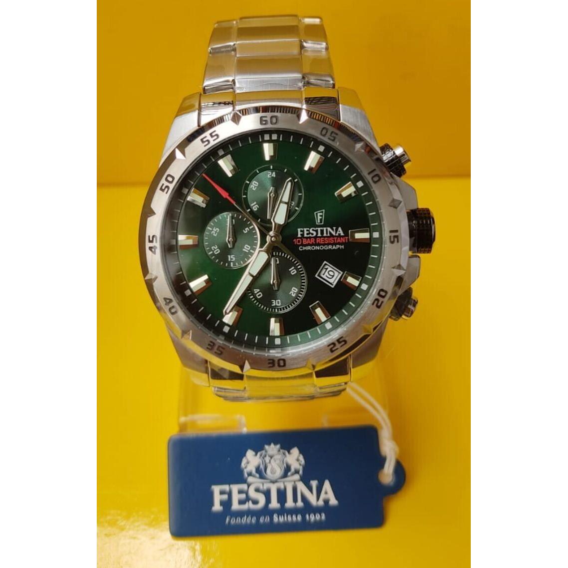 Watch Festina F20463/3 Chrono Sport Man 45.05 mm Stainless Steel