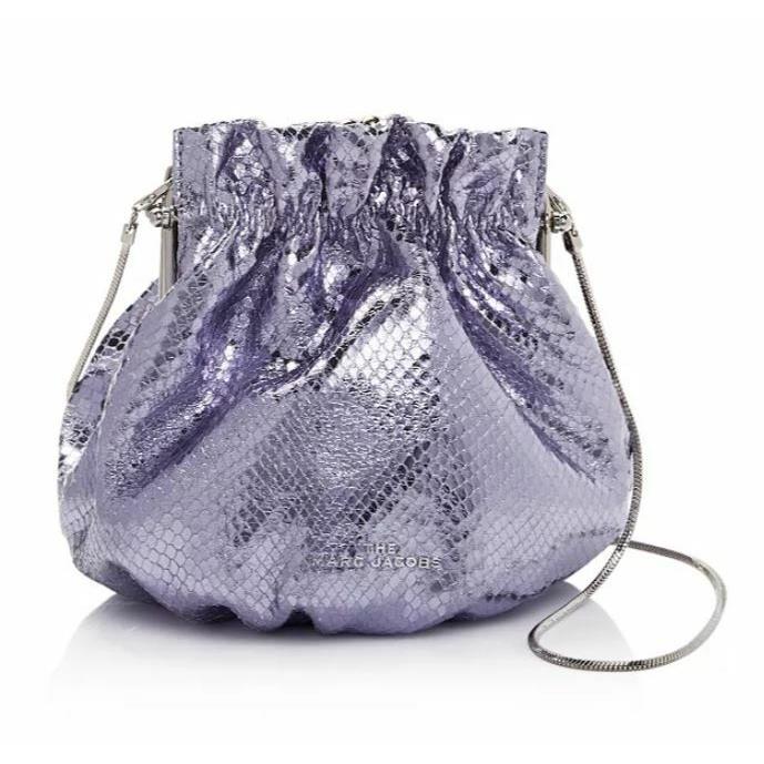 Marc Jacobs The Soiree Leather Chain Strap Crossbody Bag in Lavander Dust Bag