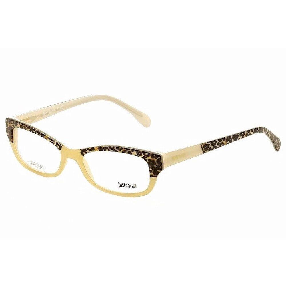 Just Cavalli Eyeglasses JC0473 JC/0473 041 Ivory Cheetah Optical Frame 52mm