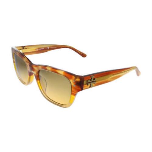Tory Burch TY7144U-179718 Sunglasses Amber Brown w/ Orange 50 mm