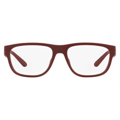 Armani Exchange AX3102U Eyeglasses Men Matte Red Square 56mm