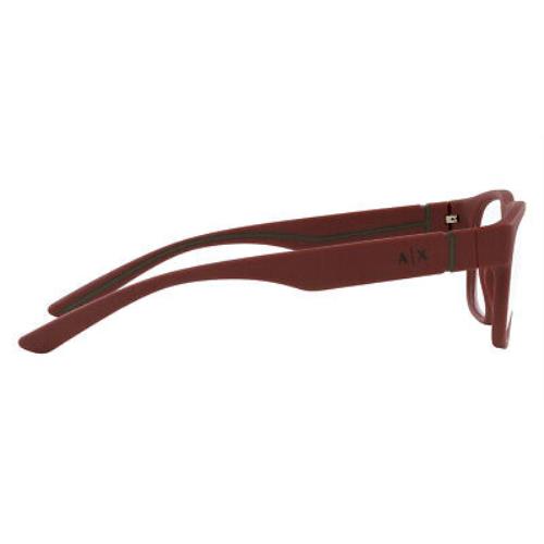 Armani Exchange eyeglasses  - Matte Red Frame, Demo Lens