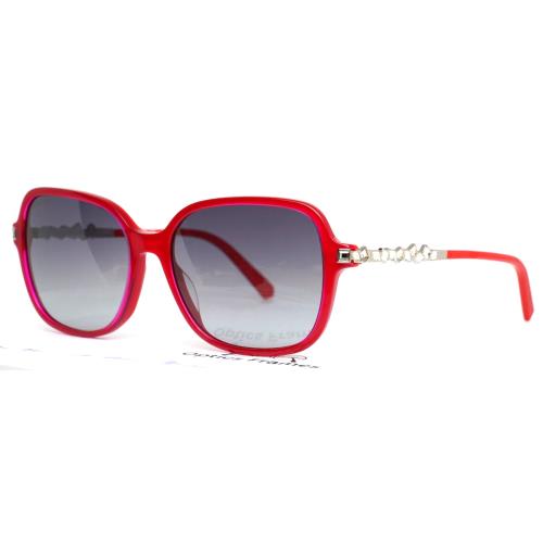 Swarovski SK265 66B Red Womens Square Gradient Sunglasses 55-16-140 B:47