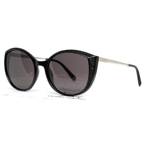 Swarovski SK168 01A Black Womens Semi Cat Eye Full Rim Sunglasses 55-19-140 B:49