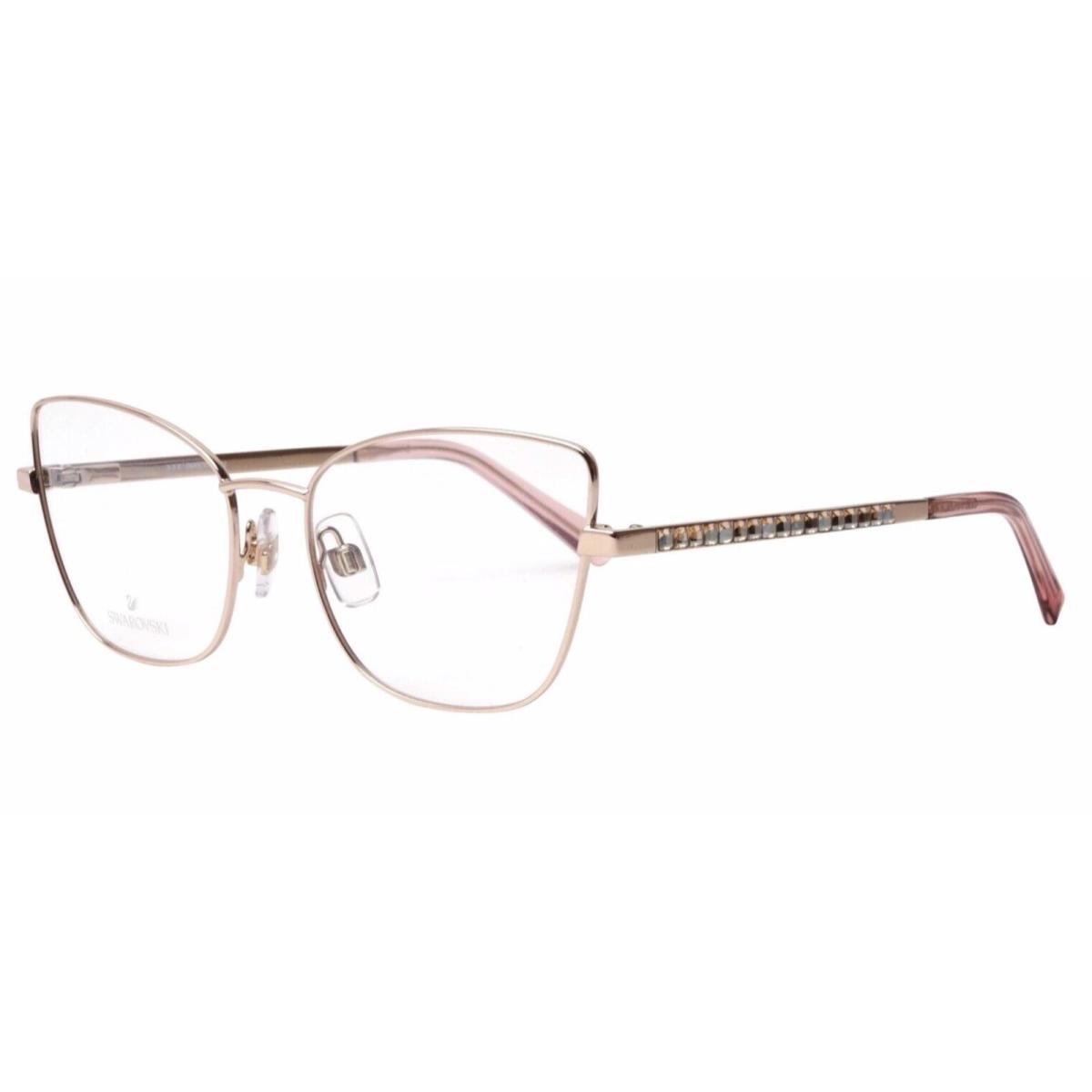 Swarovski Eyeglasses SK 5287 028 54-17 140 Shiny Rose Gold Frames W/crystals