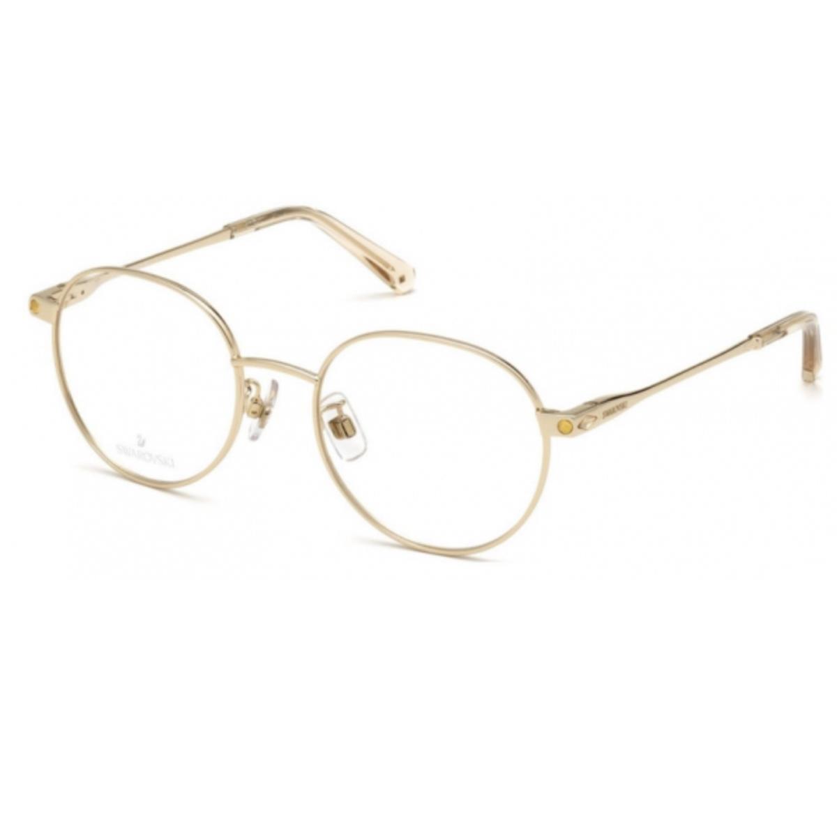 Swarovski Eyeglasses SK 5323-H 032 52-19 140 Round Gold Frames W/crystals