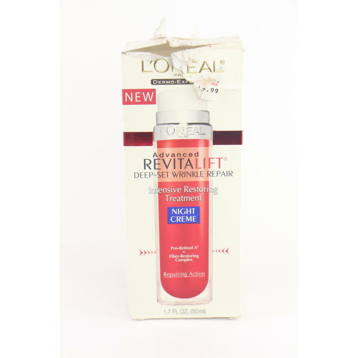 Loreal Advanced Revitalift Deep-set Wrinkle Repair Nightcreme 1.7 oz U21D