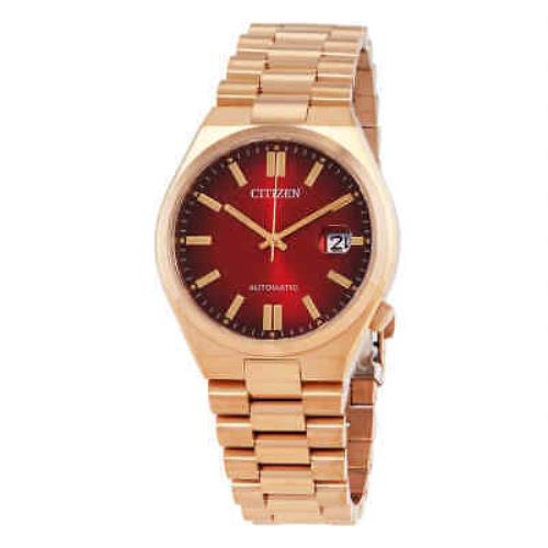 Citizen Tsuyosa Automatic Red Dial Watch NJ0153-82X - Dial: Red, Band: Gold-tone