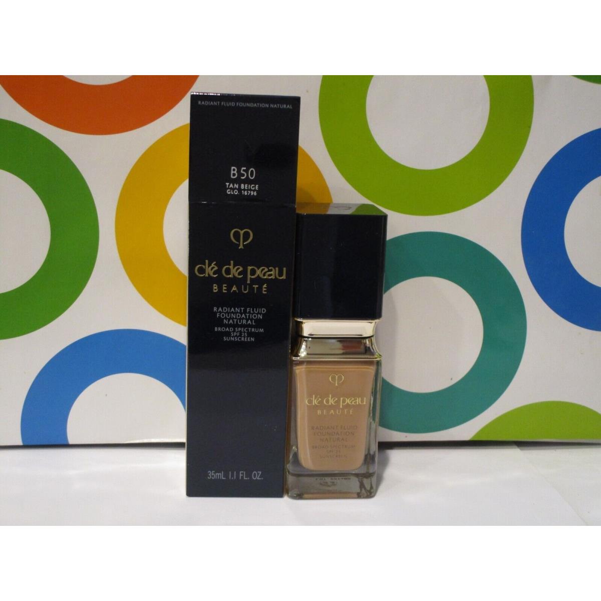 Shiseido ~ Cle DE Peau Beaute Radiant Fluid Foundation ~ Cle DE Peau Beaute Radiant Fluid Foundation B 50 Tan Beige