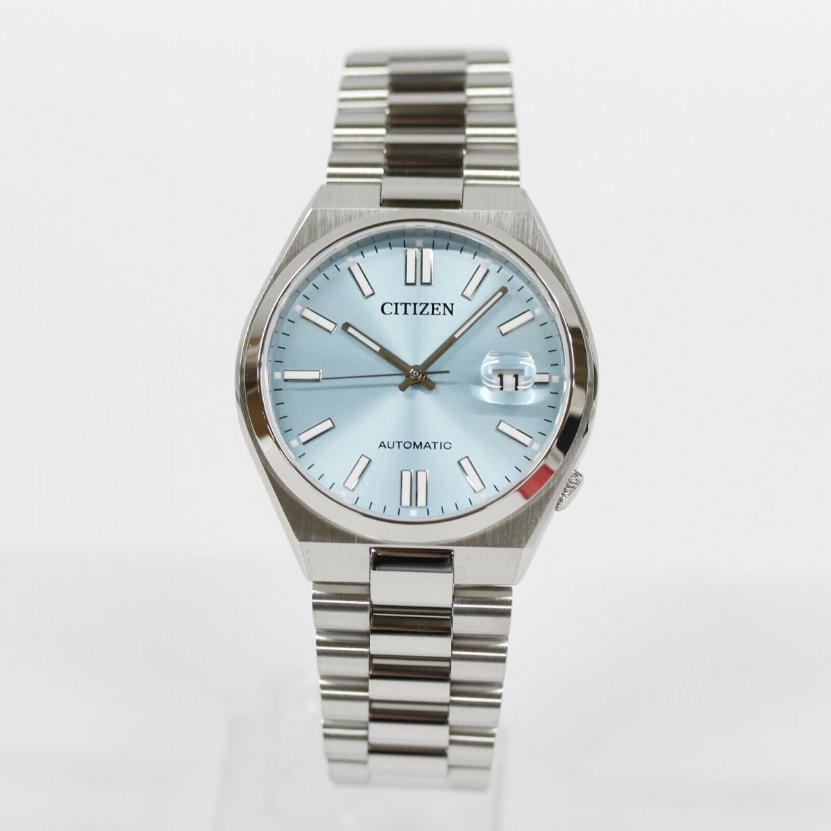 Citizen NJ0151-88M Tsuyosa Collection Men Automatic Movement - Dial: Light blue, Band: Silver, Bezel: Black