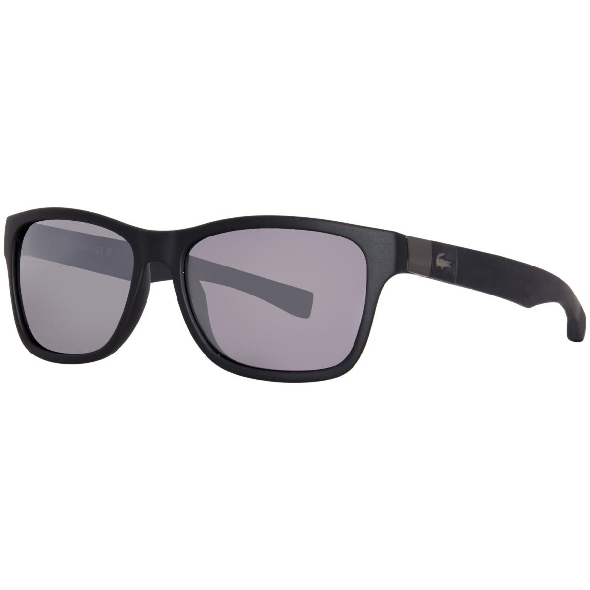 Lacoste L737S 002 Sunglasses Men`s Satin Black/mirror 55mm W/magnetic Temples