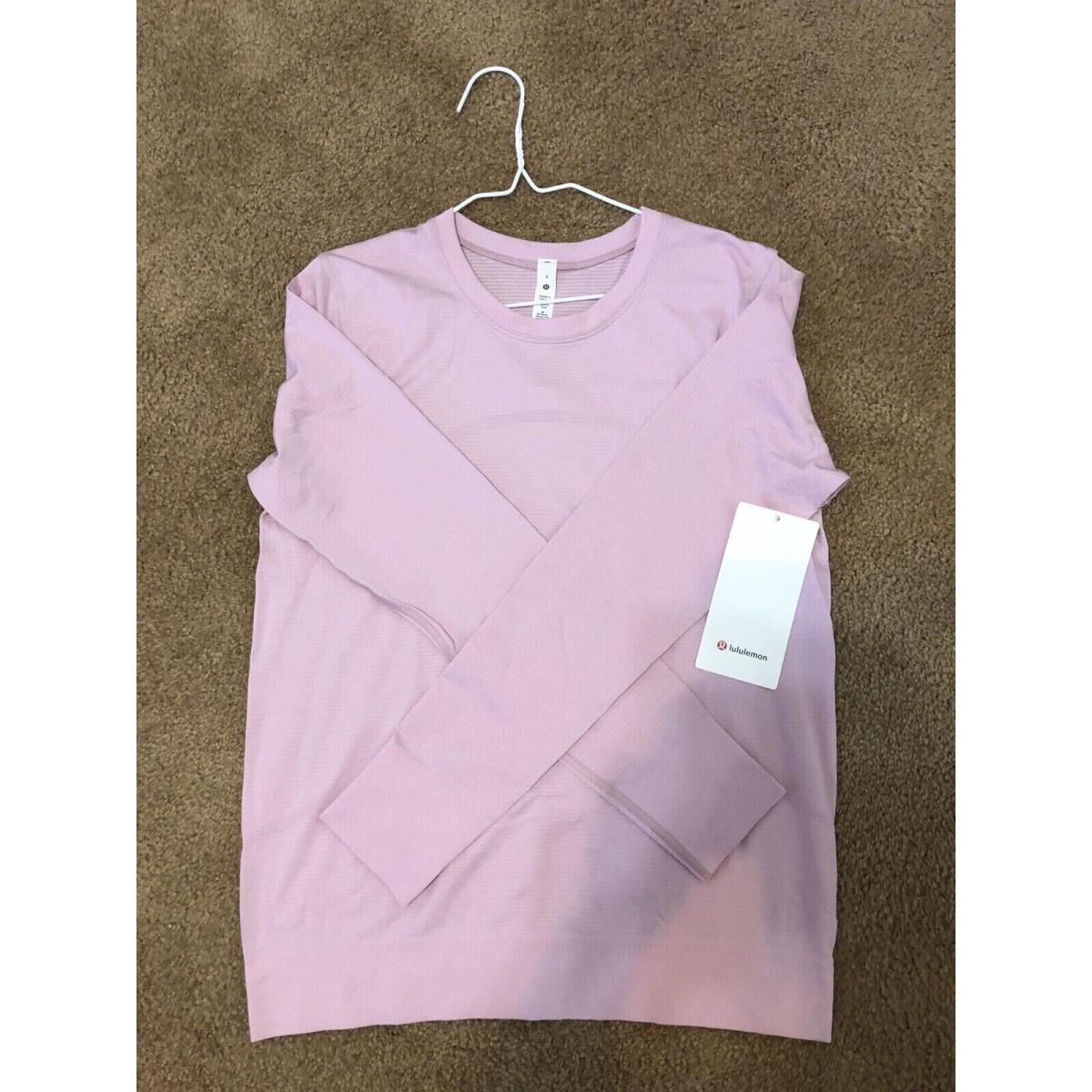 Women`s Lululemon Swiftly Relaxed Long Sleeve Shirt Size 8 - Pkpi Pink