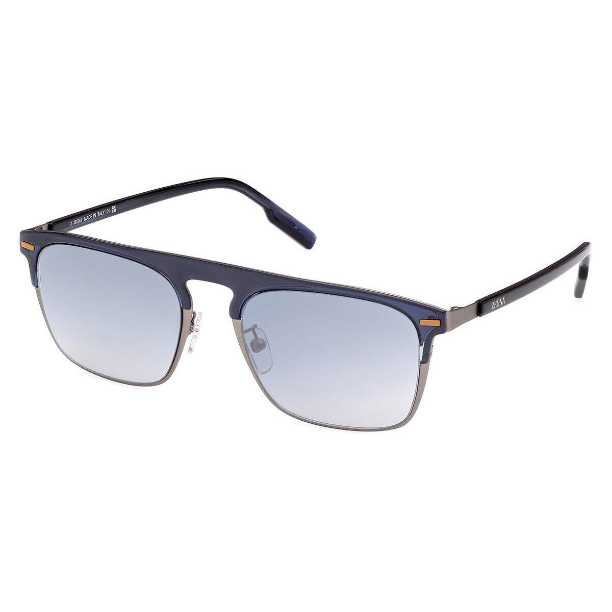 Ermenegildo Zegna EZ0216-H Sunglasses Men Browline 56mm