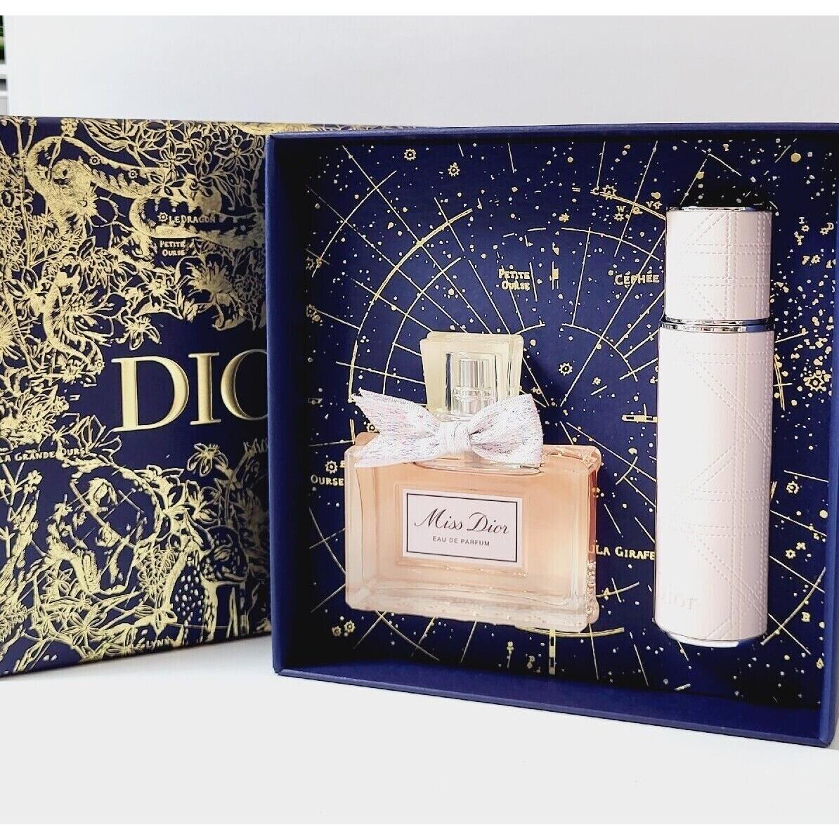 Dior Miss Dior Gift Set Eau De Parfum 1.7oz/50ml+0.3oz/10ml Travel Spray Perfume