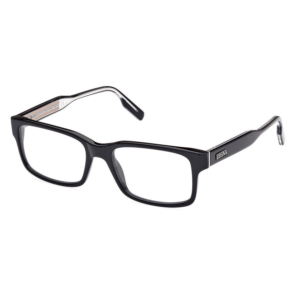 Ermenegildo Zegna EZ5254 Eyeglasses Shiny Black/road 232 Core Insertion 54mm