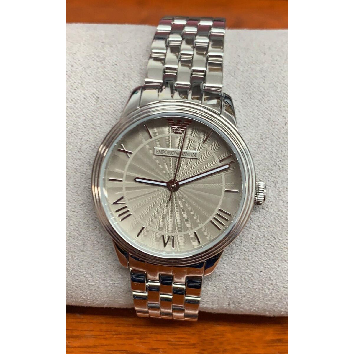 Emporio Armani AR1620 Classic Silver Dial Stainless Steel Women`s Watch