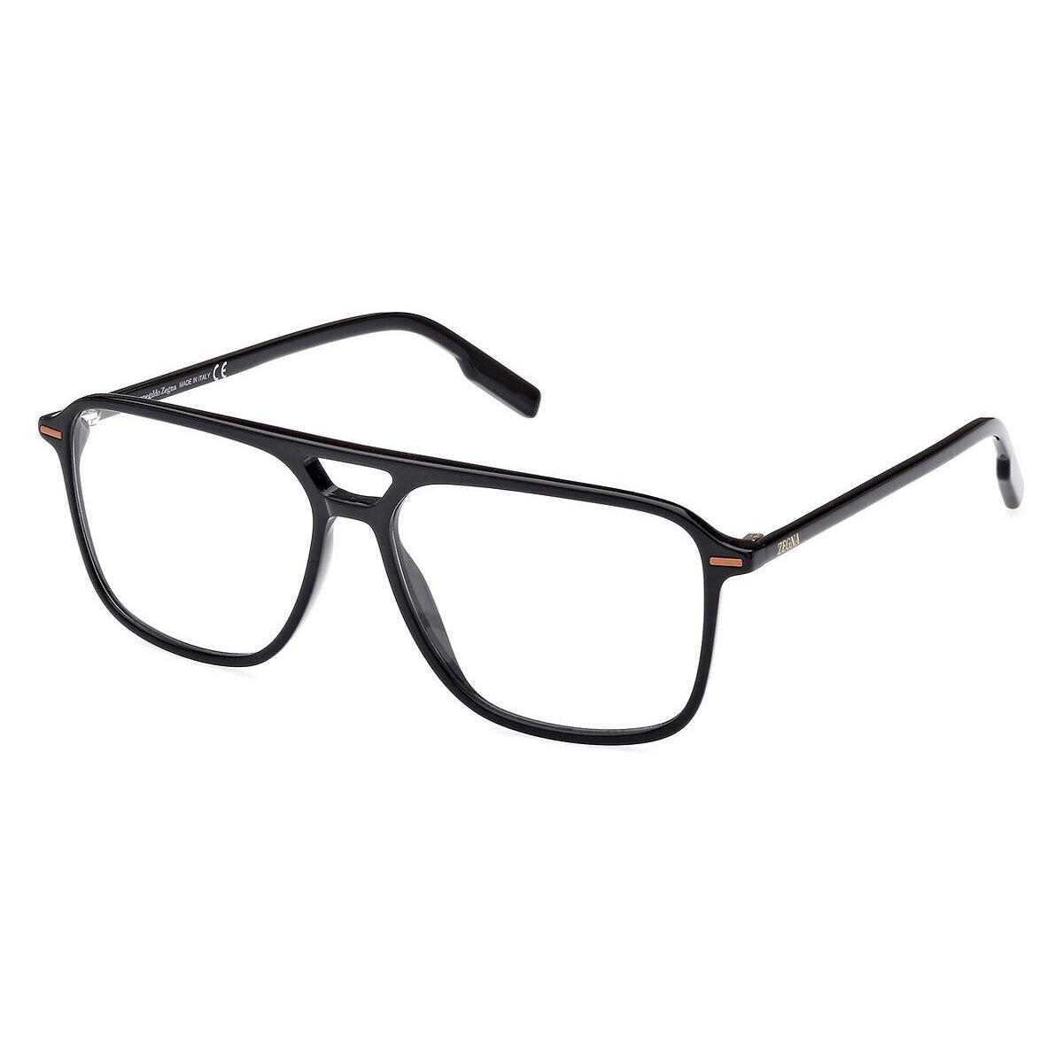 Ermenegildo Zegna EZ5247 Eyeglasses Shiny Black/vicuna 57mm