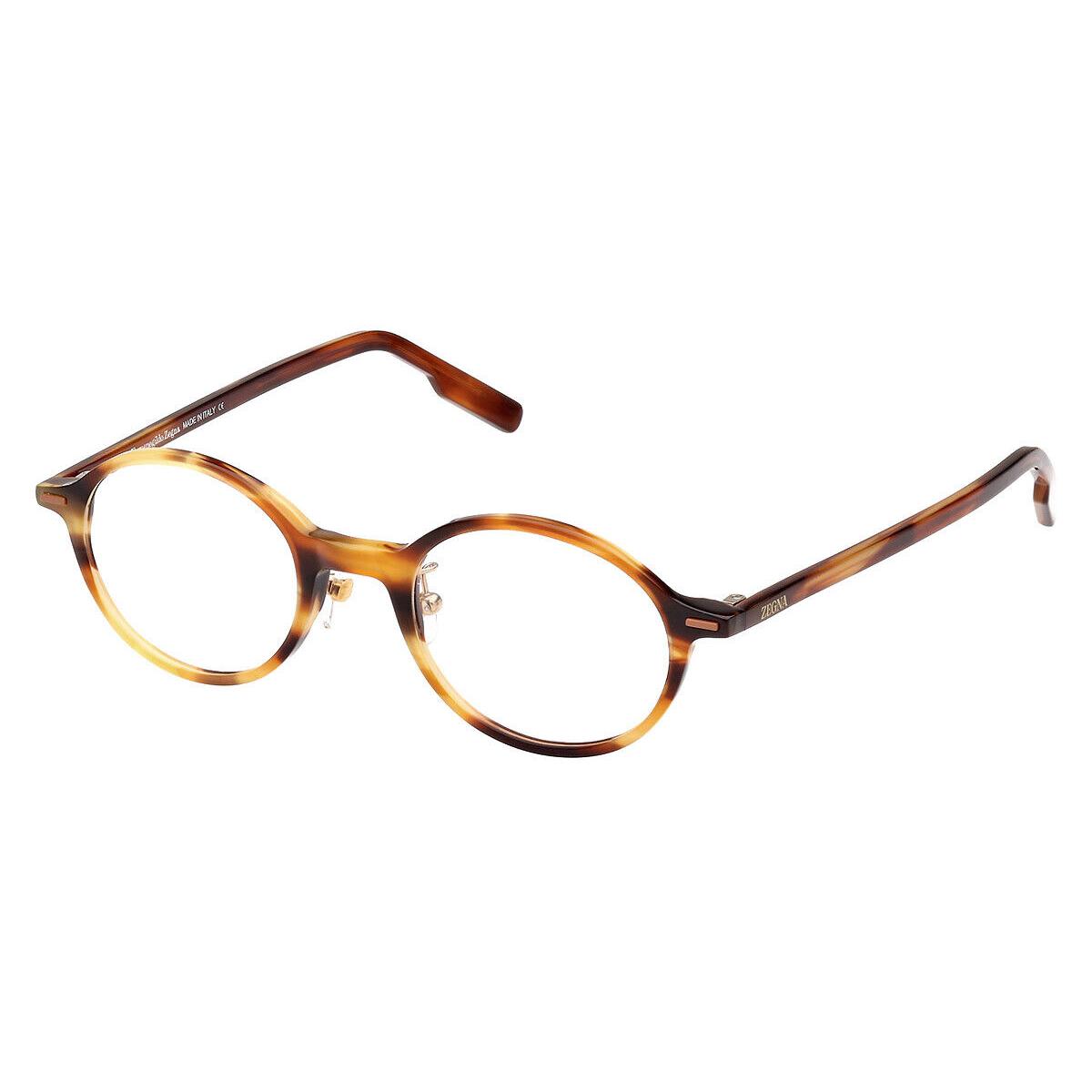 Ermenegildo Zegna EZ5256 Eyeglasses Shiny Blonde Havana/vicuna 48mm