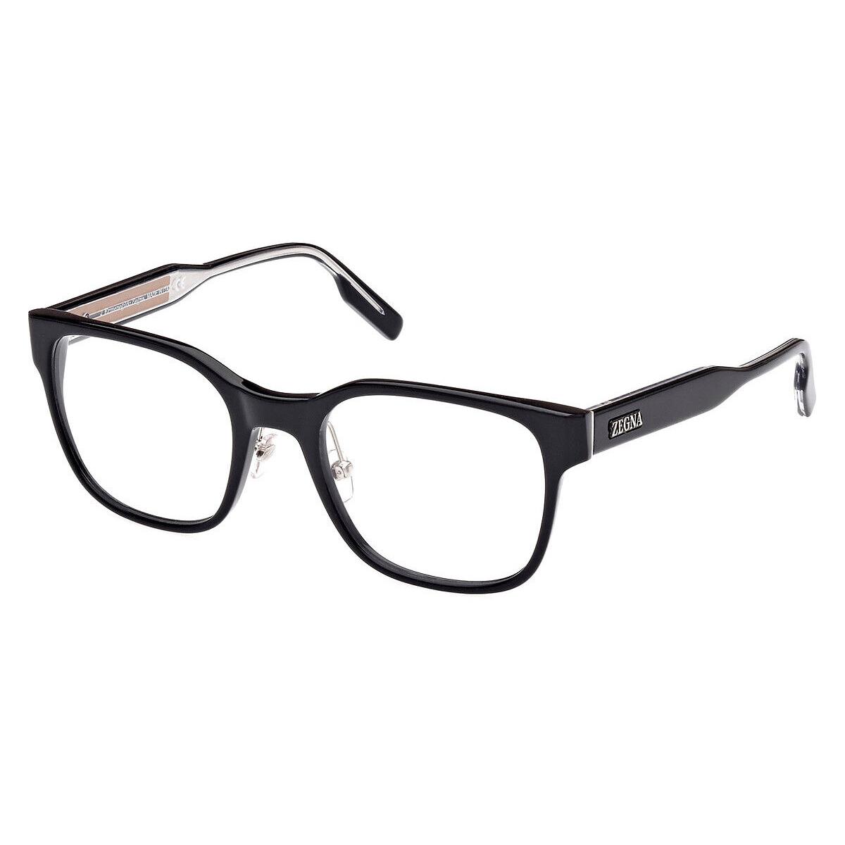 Ermenegildo Zegna EZ5253 Eyeglasses Shiny Black/road 232 Core Insertion 53mm