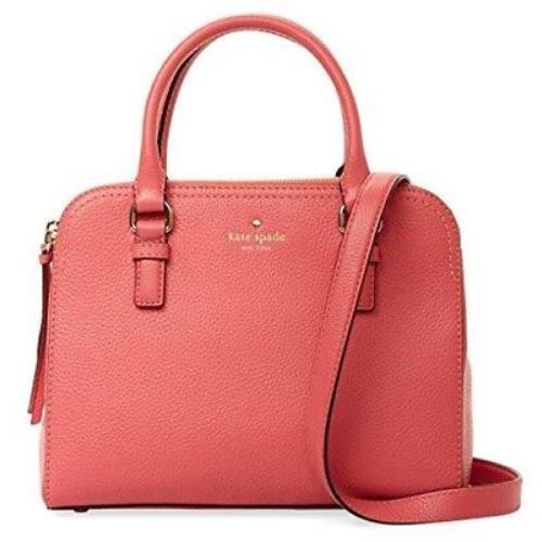 Kate Spade Cobble Hill Small Kiernan Leather Bag Satchel Warm Guava New