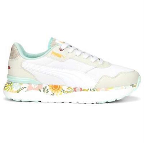 Puma R78 Voyage Wild Garden Floral Lace Up Womens Grey Sneakers Casual Shoes 38 - Grey