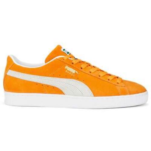 Puma Suede Classic Xxi Lace Up Mens Orange Sneakers Casual Shoes 37491578 - Orange