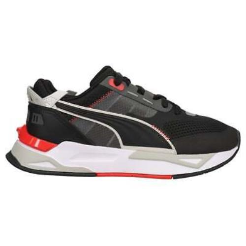 Puma Mirage Sport Tech Lace Up Mens Black Grey Sneakers Casual Shoes 383107-03 - Black, Grey