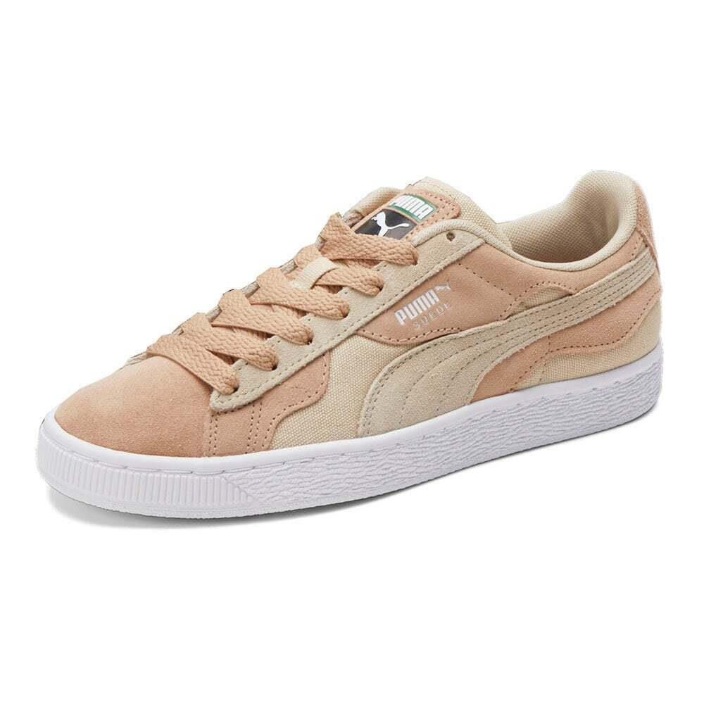 Puma Suede Camowave Earth Lace Up Womens Beige Sneakers Casual Shoes 39340203 - Beige