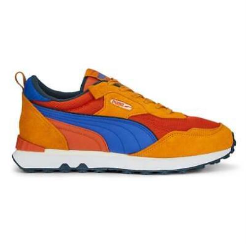 Puma Rider Fv Retro Rewind Lace Up Mens Orange Sneakers Casual Shoes 39016804 - Orange