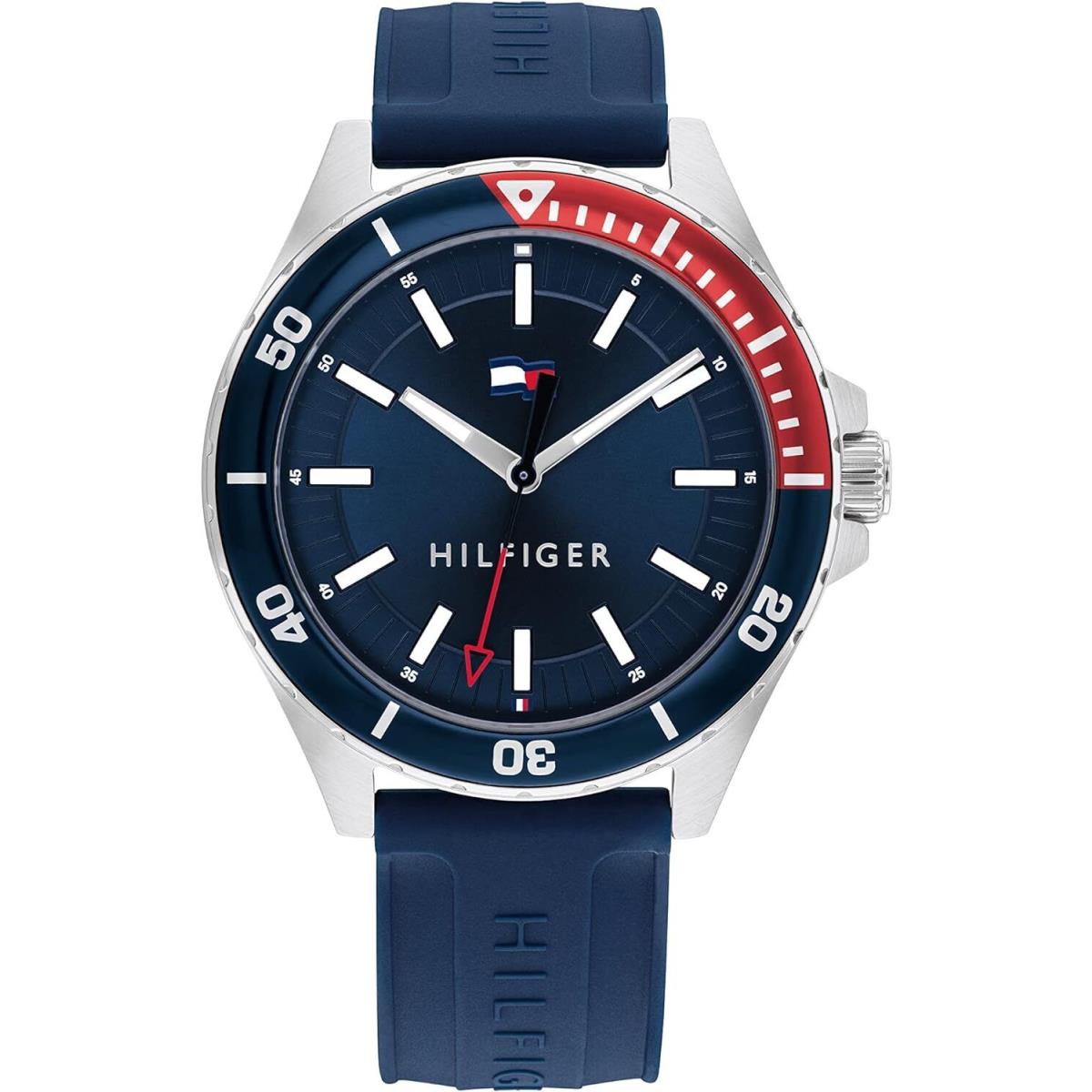 Tommy Hilfiger 1792009 Men`s Logan Stainless Steel Aluminum Navy Dial Watch