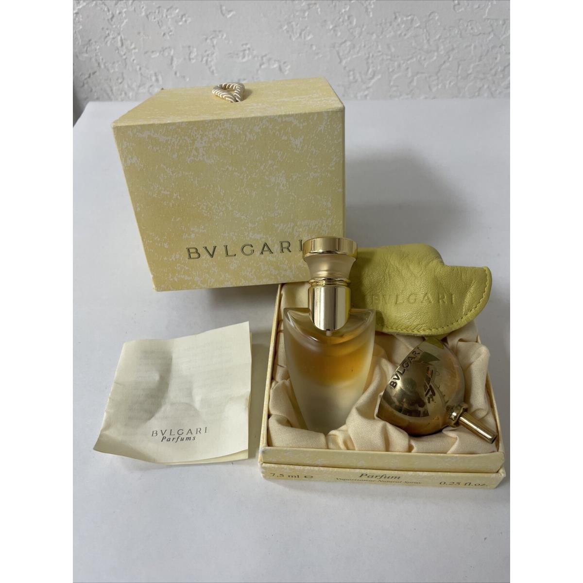 Bvlgari Pour Femme Vaporisateur Parfum Natural Spray Funnel Case 1/4oz 7.5ml