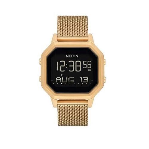 Nixon Siren Milanese A1272 All Gold Digital Watch