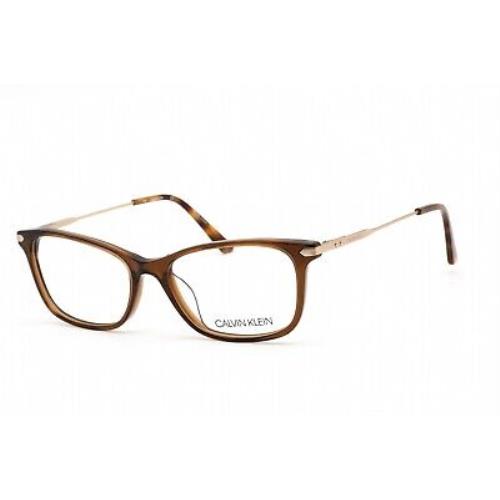 Calvin Klein CK18722 210 Eyeglasses Crystal Brown Frame 51mm